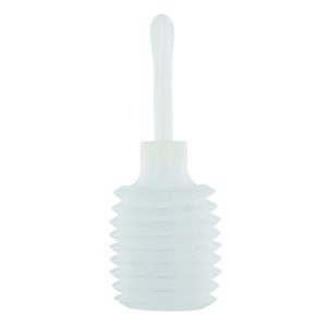 This Disposable Applicator is perfect for quick and easy enemas and douches. Simply unscrew the smooth tip from the bulb and fill with the liquid of your choosing