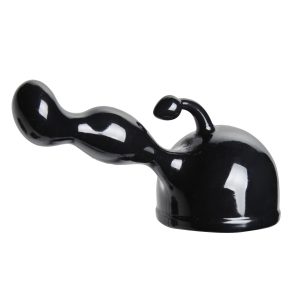 The P-Spot Wand Attachment for Men is a handy addition to your toy collection that combines two intense modes of stimulation: vibration and prostate massage. This flexible p-spot attachment paired with one of our super powerful wands is your ticket to a mind-blowing good time Just slip the attachment over the head of your massager and slide this sensually curved piece into place
