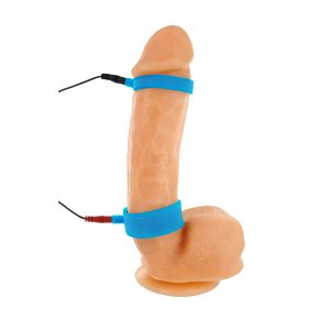 Conductive silicone makes these unipolar cock rings an exciting addition to any electro toolbox. Simply place the rings over your rod and connect them to your Zeus Powerbox (sold separately). Once the rings are on and hooked up