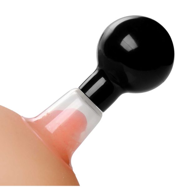 Suction and increased blood flow to the nipples can increase sensitivity and improve circulation. The Size Matters See-Thru Nipple Boosters enlarge and stimulate using gentle suction. Simply place them over the nipple and squeeze the bulb to create a mild yet effective vacuum. Once you let go