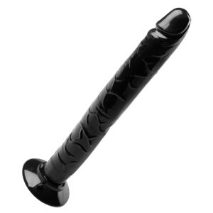 Can you scale this immense column of cock? The Tower of Pleasure is a true high rise at 12.5 inches tall. A realistic head and veined shaft keep this extra long dildo grounded in reality