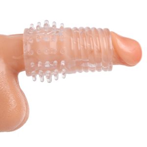 Give yourself some head room with this open ended penis enhancing girth sleeve. Just slip inside and enjoy an instant girth boost. Not only does it give you a thicker shaft
