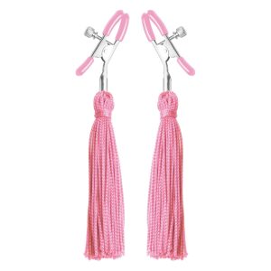 Adorn yourself with these sexy pink nipple tassels from Frisky Soft cotton candy colored tassels will dangle enticingly from your nipples