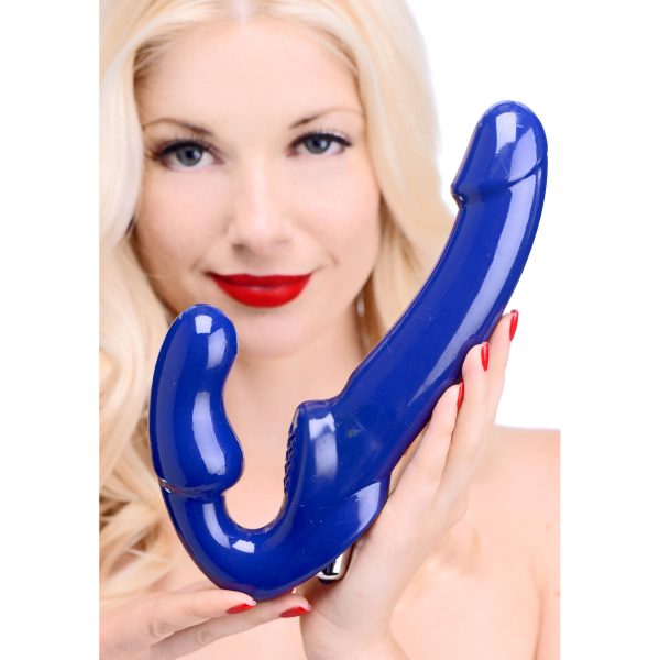 This vibrating strap on dildo is strap-free