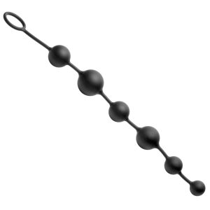 This serpentine set of silicone anal beads are pure pleasure. The graduated beads offer unique sensations as they are removed