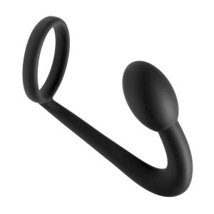 This silicone cock ring and prostate plug provides targeted P-spot stimulation and erection enhancement in one tool. The premium material is non-porous