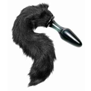 This long sexy tail will bring out the animal in you Made of gleaming black fur