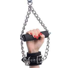 These heavy duty suspension cuffs have a built in handle