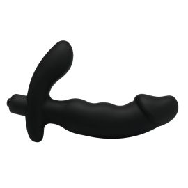 Do not limit your pleasure any longer Explore deeper prostate massage with this premium silicone vibe. The tapered tip allows for easy insertion with a little bit of water-based lube. The curved head will press against all the right places as the entire device reverberates with the powerful buzzing An external arm reaches upwards to apply a thrumming pressure against your perineum. Experience pleasure inside and out with a sleek