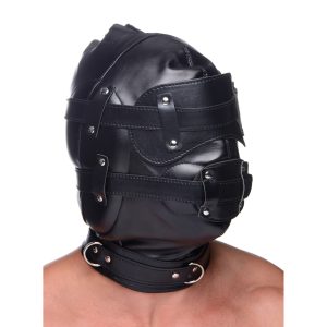 Create a customized sensory experience for your plaything How much will you deprive them of? This hood has padded ears to take away your partners ability to hear