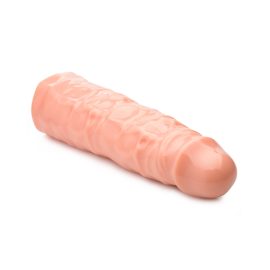 Gain three inches of solid length and about an inch of girth with this penis enhancing sleeve The firm