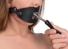 Open wide Your partner will not have a choice when you stuff this unique ball gag into their mouth Fasten the strap tightly at the nape of their neck