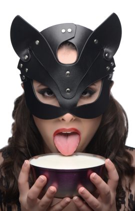 Act out your animalistic fantasies with the Naughty Kitty mask... Slip it on for a frisky foray with friends