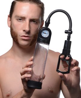 Achieve the kind of gains that you cannot get at the gym with this powerful penis pump Create a swollen erection that bulges with sensitivity  Slide into the silicone sleeve using a little water-based lube for sleekness. The tight opening will create a seal around your penis so that pressure can build within. The cylinder is textured for a firm grasp