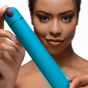 Bang yourself with this extra-large bullet vibrator! Seduce your senses with the silky-smooth material as you play with 3 powerful speeds of vibration