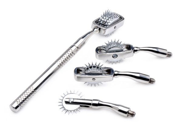Sharp stainless steel will spin smoothly on your playthings skin to make them shiver with sensuality This elegant Wartenberg Wheel set includes a perfectly balanced and weighted handle with grooves for a sturdy grip