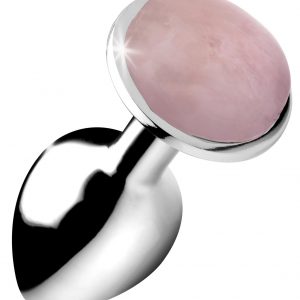 Experience backdoor harmony courtesy of the Rose Quartz Gem found on the base of this butt plug! Let your romantic energy loose so you can more easily love yourself or your lover. The smooth and weighty texture provides a deeply satisfying mass of hardness for your butt to squeeze on