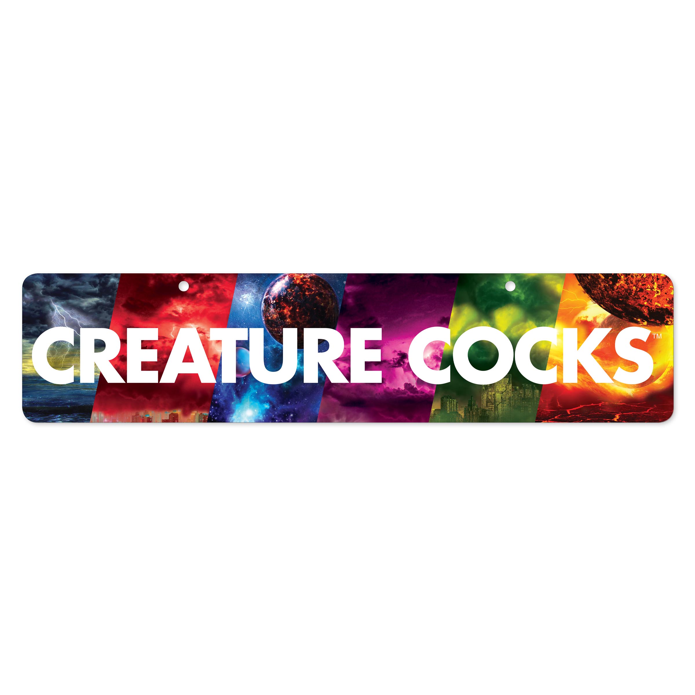 Cap off your Creature Cocks display with an attractive and functional planogram banner. Printed on heavy cardstock