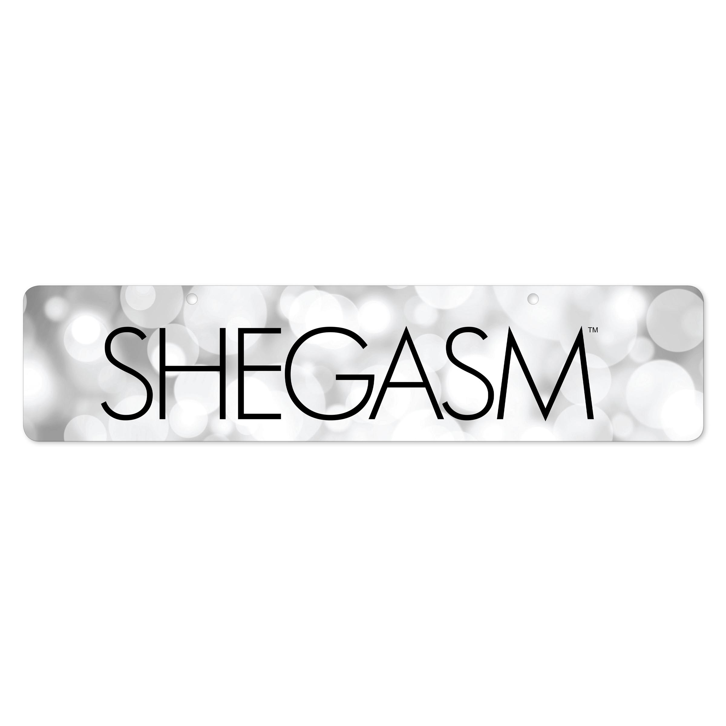 Cap off your Shegasm display with an attractive and functional planogram banner. Printed on heavy cardstock