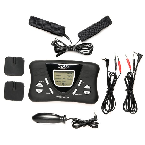 Electrify your experience with this shockingly easy to use and pleasure-packed E-stim kit! Included in the kit is 1 power box
