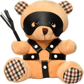 Who's your Bondage Daddy? This Bondage Bear is perfect as a gift or for yourself and lets you flag your kinky side in the cutest of ways! This bear has light peach fur