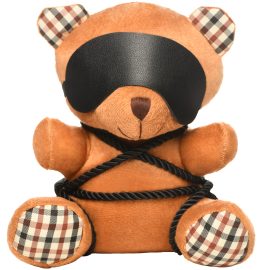 This little bondage bear just loves shi-bear-i! All tied up with silky rope and blindfolded