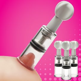 Enjoy powerful suction with this triple set of demurely sized suction cylinders. Just apply to any area that would benefit from increased sensitivity and blood flow