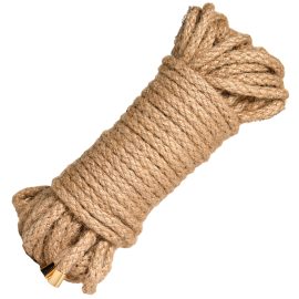 This braided jute rope has a smoother feel than twisted rope and keeps its form better. With less tendency to stretch